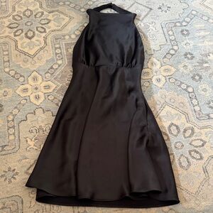 Zara Black Halter Mini Dress